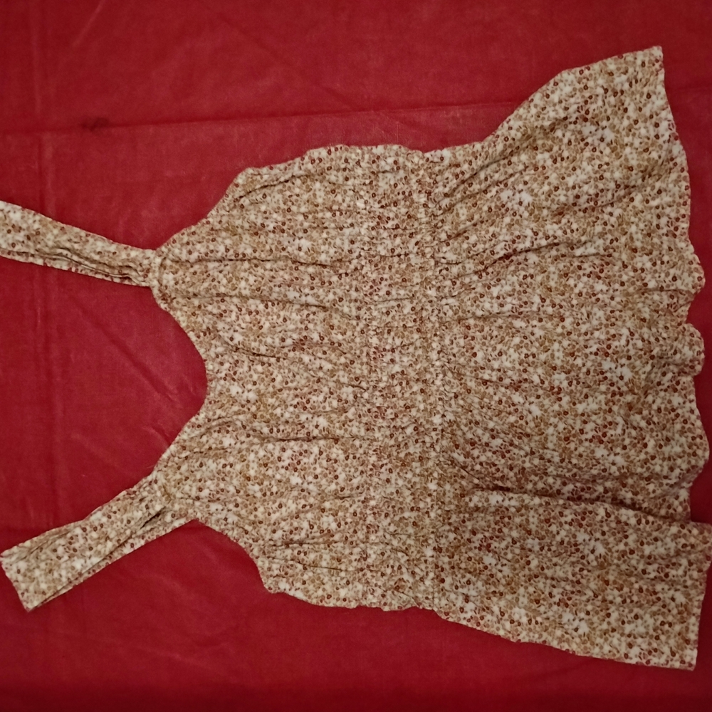 Floral Beige Women's Top